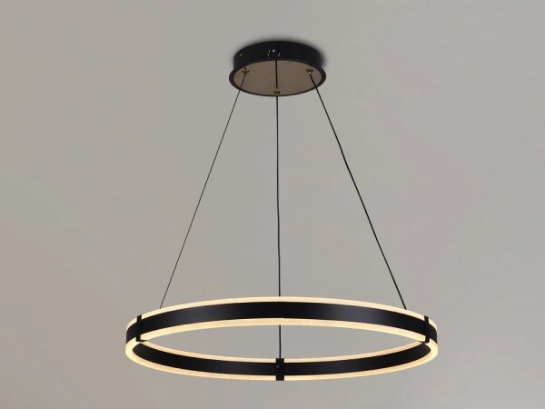 Brilagi-LED Stmievateľný luster na lanku CIRCLE LED/85W/230V 3000-6500K čierna + DO