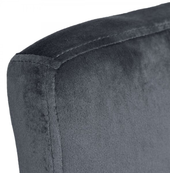 TZB Barová stolička ARAKO II zamat sivá
