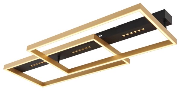 Globo 48461-54 - LED stropné svietidlo LUFFY LED/54W/230V čierna/zlatá