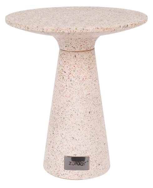 Ružový odkladací stolík vhodný do exteriéru Zuiver Victoria, ø 41 cm
