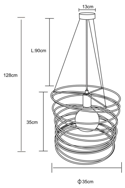 Globo 15640H - Závesné svietidlo na lanku TILLY 1xE27/60W/230V čierne