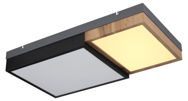Globo 67286-30 - LED stropné svietidlo GUNDI LED/30W/230V hnedá/čierna