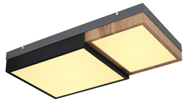 Globo 67286-30 - LED stropné svietidlo GUNDI LED/30W/230V hnedá/čierna