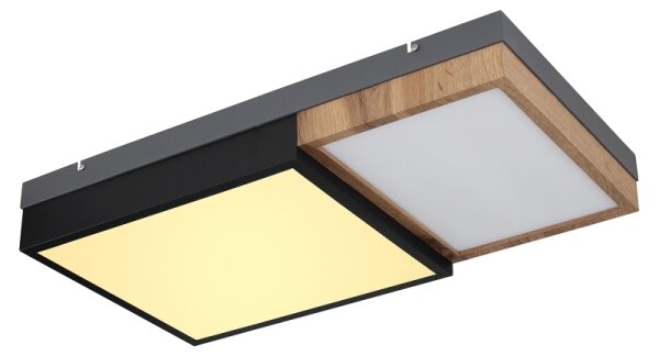Globo 67286-30 - LED stropné svietidlo GUNDI LED/30W/230V hnedá/čierna