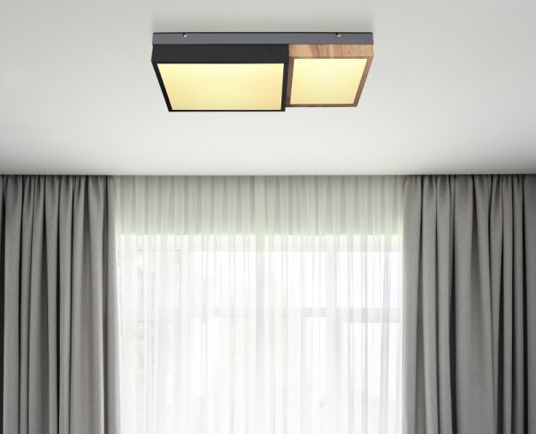 Globo 67286-30 - LED stropné svietidlo GUNDI LED/30W/230V hnedá/čierna