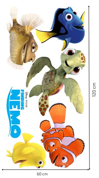 Textilná nálepka na stenu "Hľadá sa Nemo"