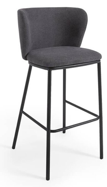 MUZZA Barová stolička arun 75 cm tmavosivá