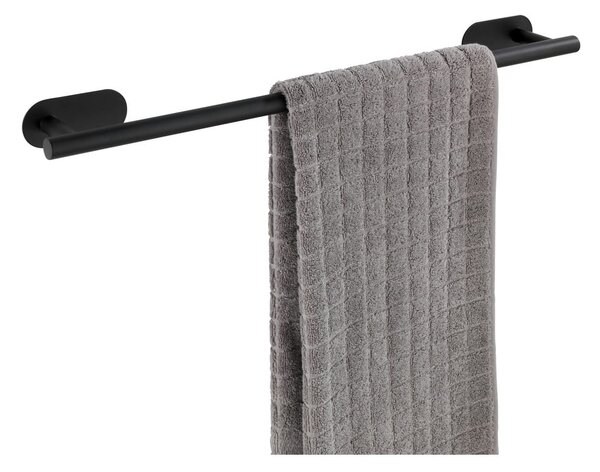 Antikoro matne čierny nástenný držiak na uteráky Wenko Orea Rail Turbo-Loc ®