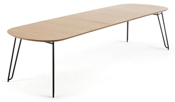 MUZZA Rozkladací jedálenský stôl vanoc 170 (320) x 100 cm prírodný