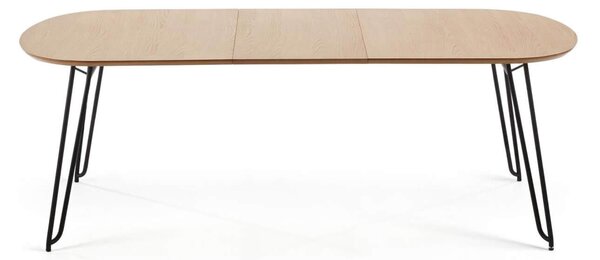MUZZA Rozkladací jedálenský stôl vanoc 170 (320) x 100 cm prírodný