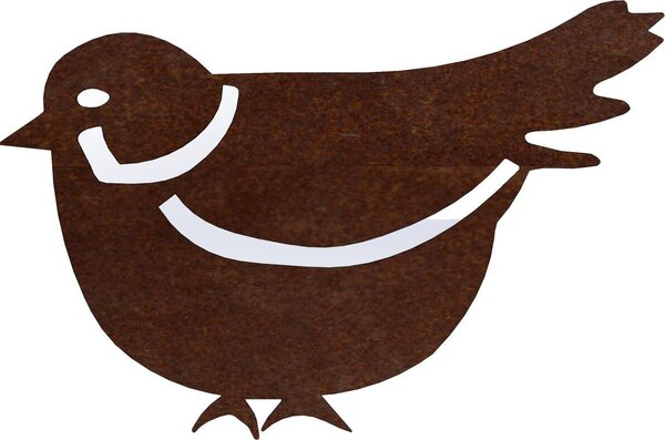 CORGARDEN Záhradná dekorácia vrabec 1, 15 x 10 cm, corten CORGARDEN 1057