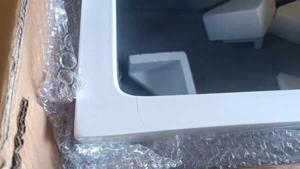 Hrantík MAXI, sklolaminát, šírka 80 cm, biely mat
