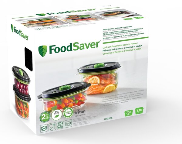 Sada 2 dóz New Fresh 0,7 + 1,2 l FoodSaver (FFC025X)