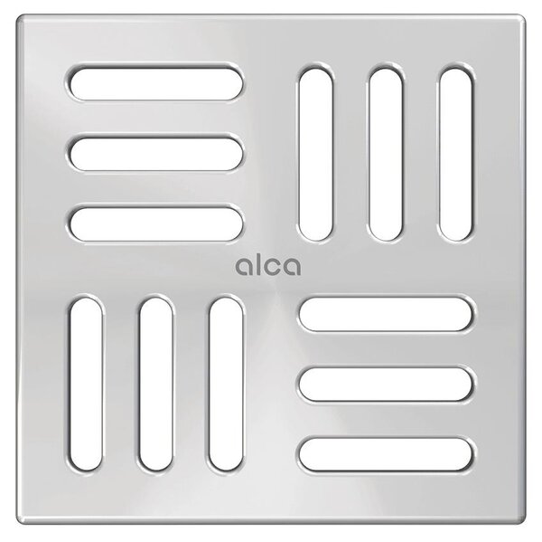 AlcaDrain Design Rost 102×102 mm Edelstahl AISI 316L für Schwimmbecken und Wellnesszonen
