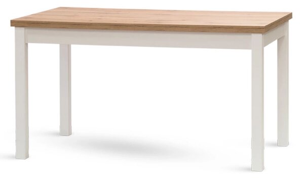 STIMA Rozkladací jedálenský stôl W21 dub wotan/biela 120(160)x80