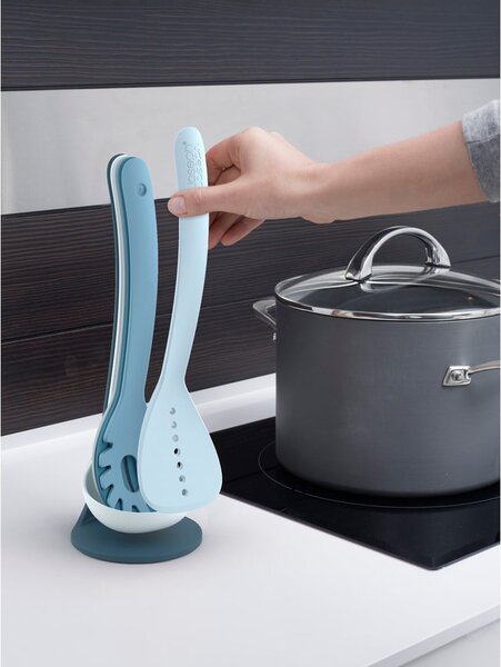 Súprava 5 modrých kuchynských nástrojov so stojanom Joseph Joseph Nest Utensils Plus