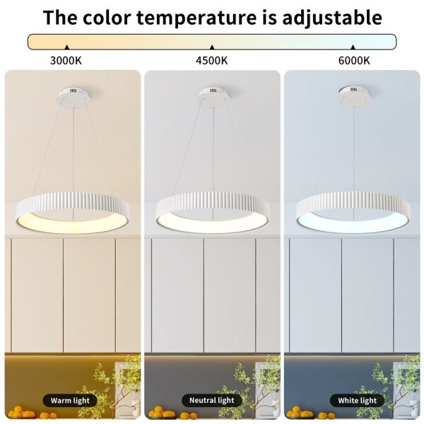 Brilagi - LED stmievateľný luster FALCON MODERN LED/54W/230V pr. 60 cm biela + DO