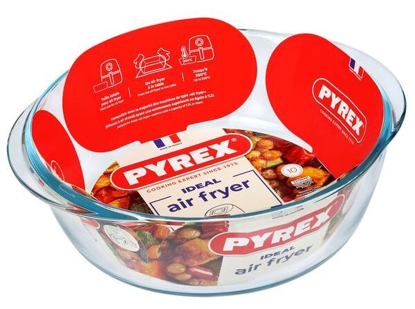 Sklenená misa do teplovzdušnej rúry PYREX 26cm/2,3l., borosilikát