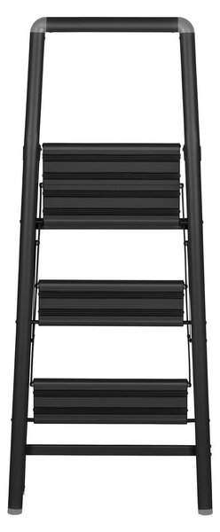 Čierne schodíky Wenko Compact, výška 114,5 cm
