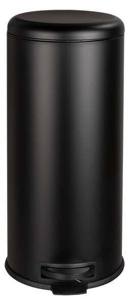 Čierny odpadkový kôš Wenko Leman Easy Close, 30 l