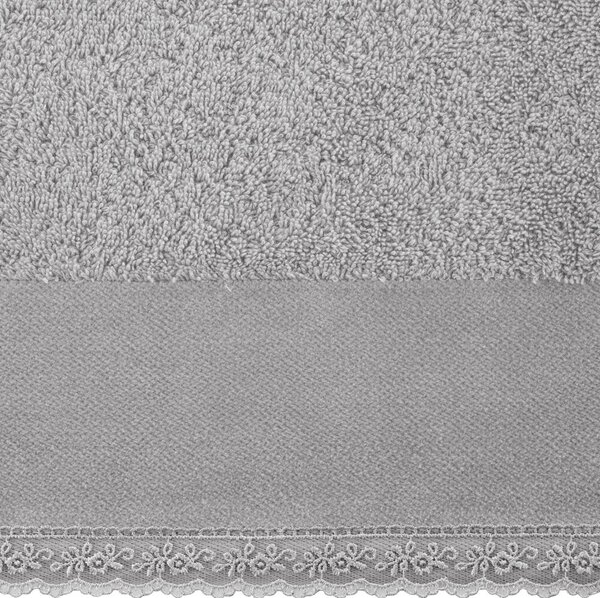 Eurofirany Bavlnený uterák Emi 50x90 cm sivý