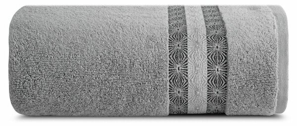 Eurofirany Bavlnený uterák Malika 50x90 cm svetlosivý