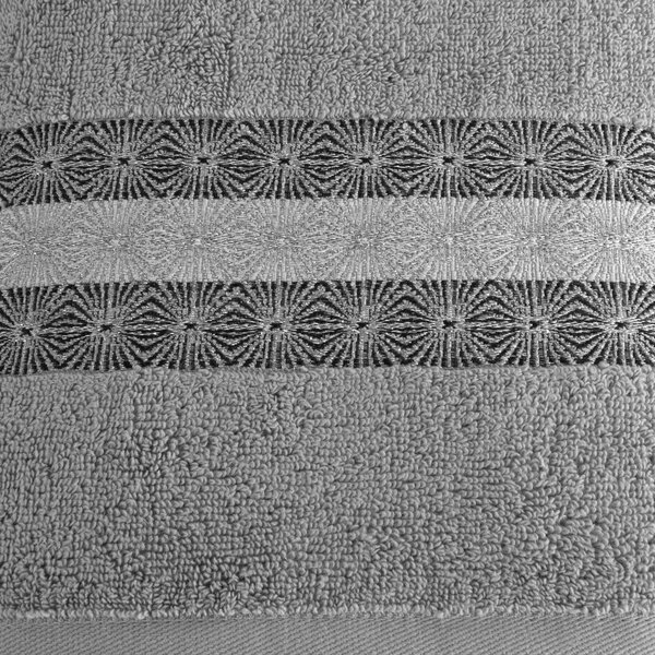 Eurofirany Bavlnený uterák Malika 50x90 cm svetlosivý