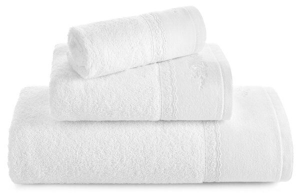 Eurofirany Bavlnený uterák Sisi 30x50 cm biely