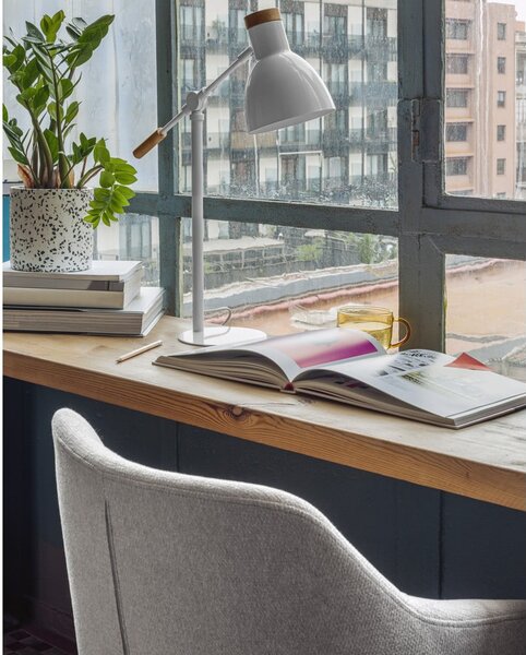Svetlosivá kancelárska stolička Kave Home Einara