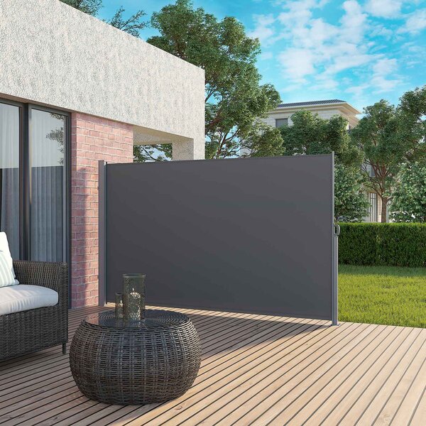 SONGMICS Bočná markíza Orrine 180x300 cm sivá