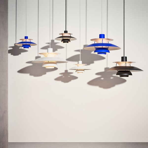 LOUIS POULSEN Závesná lampa PH 5 Mini, White modern