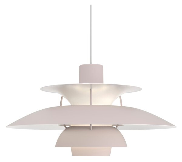 LOUIS POULSEN Závesná lampa PH 5, Monochrome oyster grey