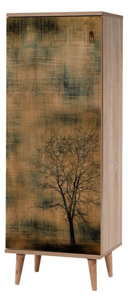 Kalune Design Botník FILINTA Strom 50x135 cm dub sonoma