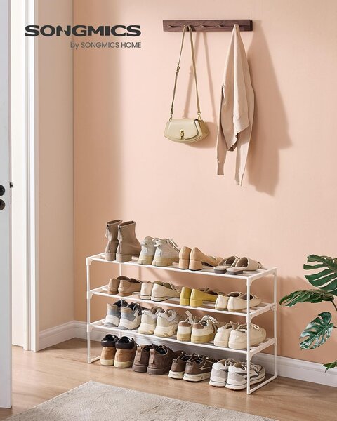 SONGMICS Botník Clarna 92 cm biely