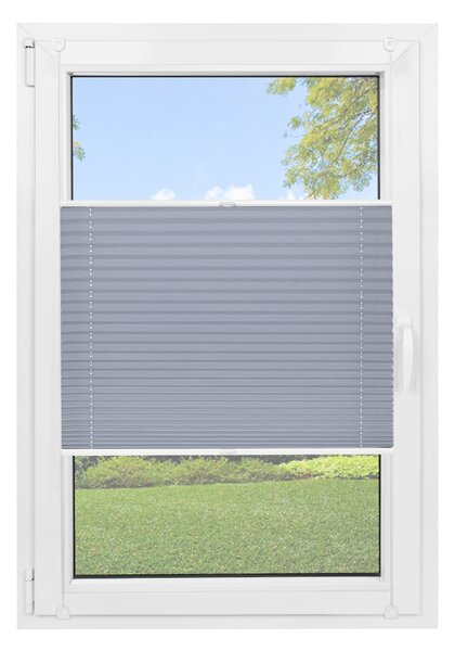 Neinvazívna termoizolačná plisovaná roleta grey silver Šířka (cm): 30