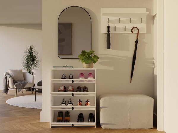 TP Living Botník LOKA 66 cm biely