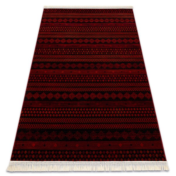 Koberec ORIENT 5132 so strapcami / orientálny, bordový / čierny