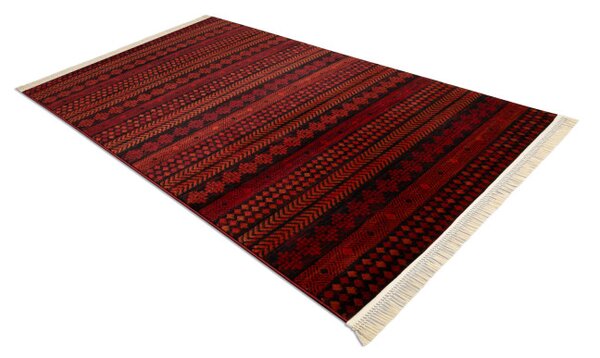 Koberec ORIENT 5132 so strapcami / orientálny, bordový / čierny