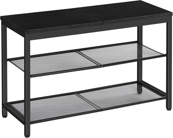 Botník s lavicou Vasagle Arvel 75 cm čierny