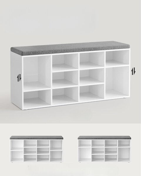 SONGMICS Botník Vasagle Endersen 104 cm biely