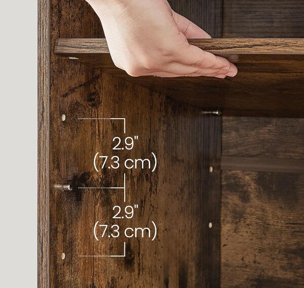 SONGMICS Botník Vasagle Endersen 78,5 cm hnedý/čierny