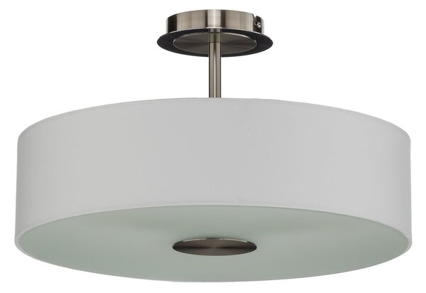 Stropné Lampa Lindby, Josia, stmievateľné, Biela, Chodba, Tkanina / Textil, Moderný