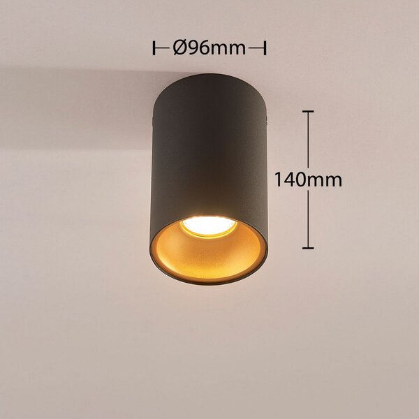 Stropné Lampa Arcchio, VINJA, stmievateľné, Čierna, Chodba, Kov, Moderný
