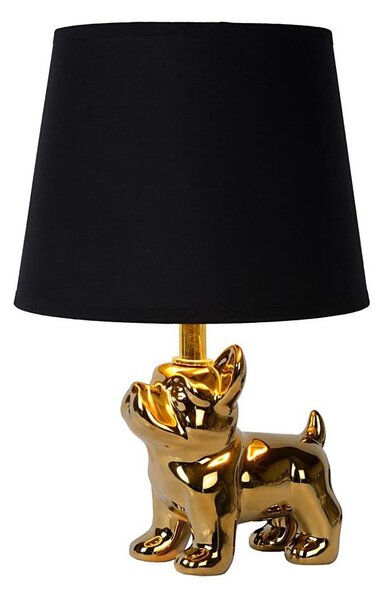 Lucide 13533/81/10 - Stolná lampa WINSTON 1xE14/25W/230V zlatá/čierna