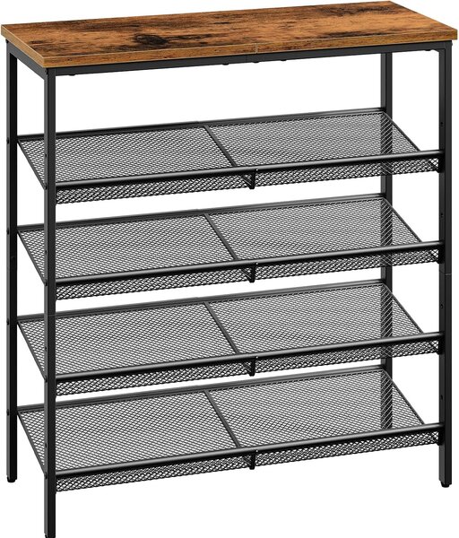Botník Vasagle Melas 81 cm čierny/hnedý