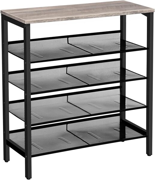 Botník Vasagle Ormio 85 cm čierny/sivý