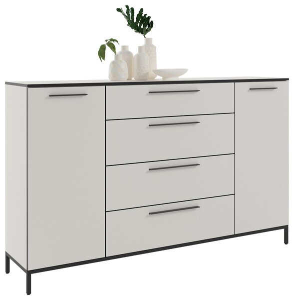 ŠIROKÁ KOMODA, biela, 180/111/40 cm - Online Only drobný nábytok, Online Only