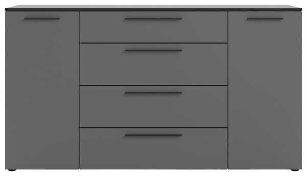 ŠIROKÁ KOMODA, tmavosivá, 180/99,8/40 cm - Online Only drobný nábytok, Online Only