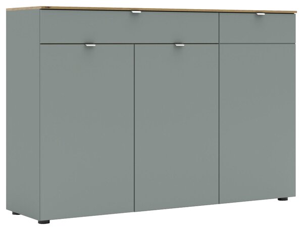 ŠIROKÁ KOMODA, trstinovozelená, 150/101/41 cm - Online Only drobný nábytok, Online Only