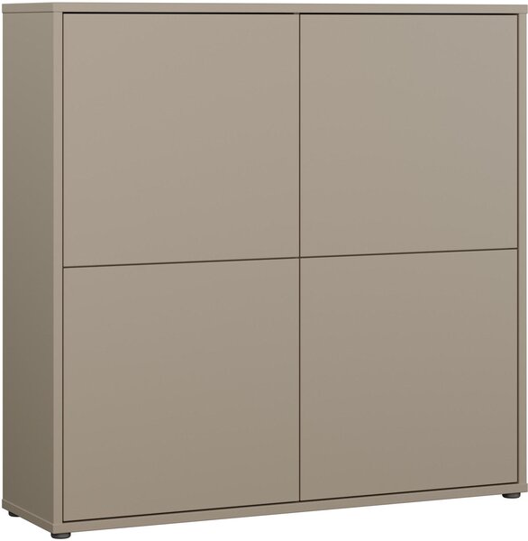 VYSOKÁ KOMODA, taupe, 124,5/121,5/34,9 cm Carryhome - Online Only drobný nábytok, Online Only